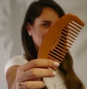 wooden comb